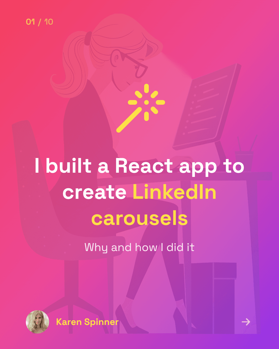 Soft Pink template - slide 1