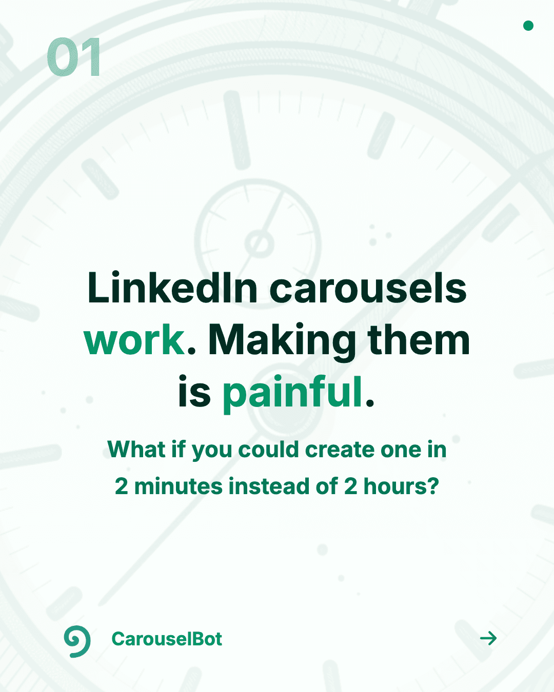 Classic Teal template - slide 1